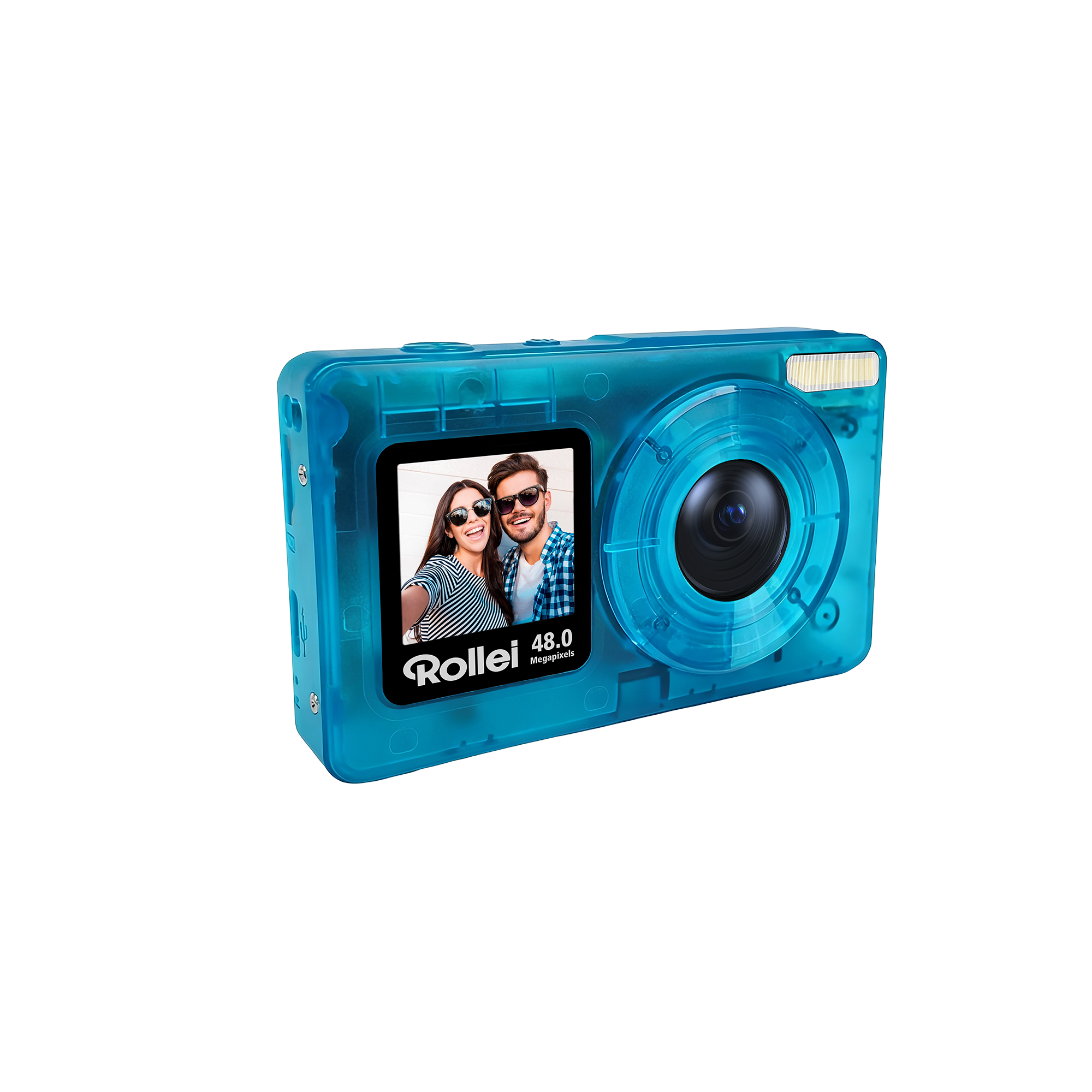 Compactline Pocket | Transparent Clear | 48 MP Digitalkamera mit 4K