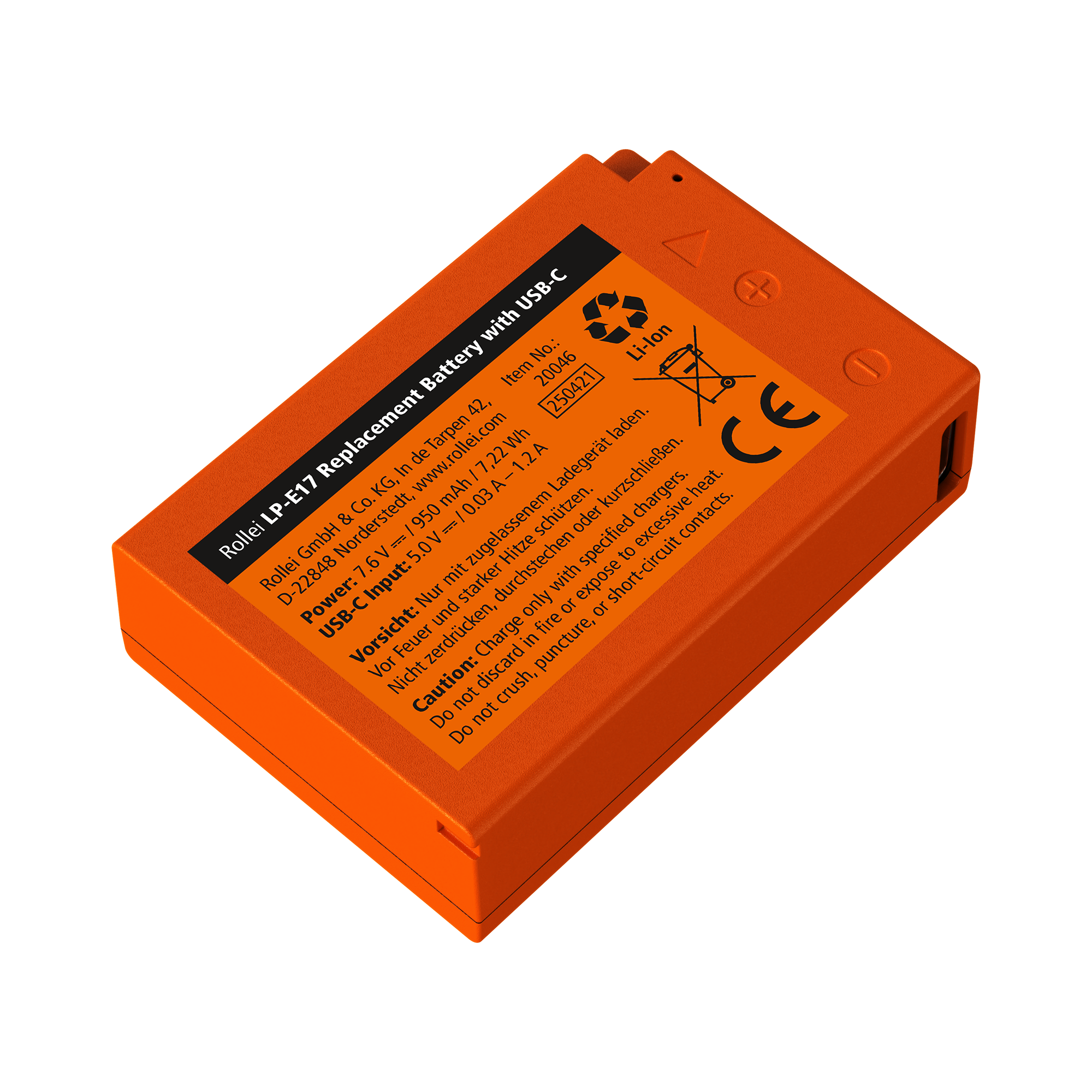 Kamera-Akku mit USB-C