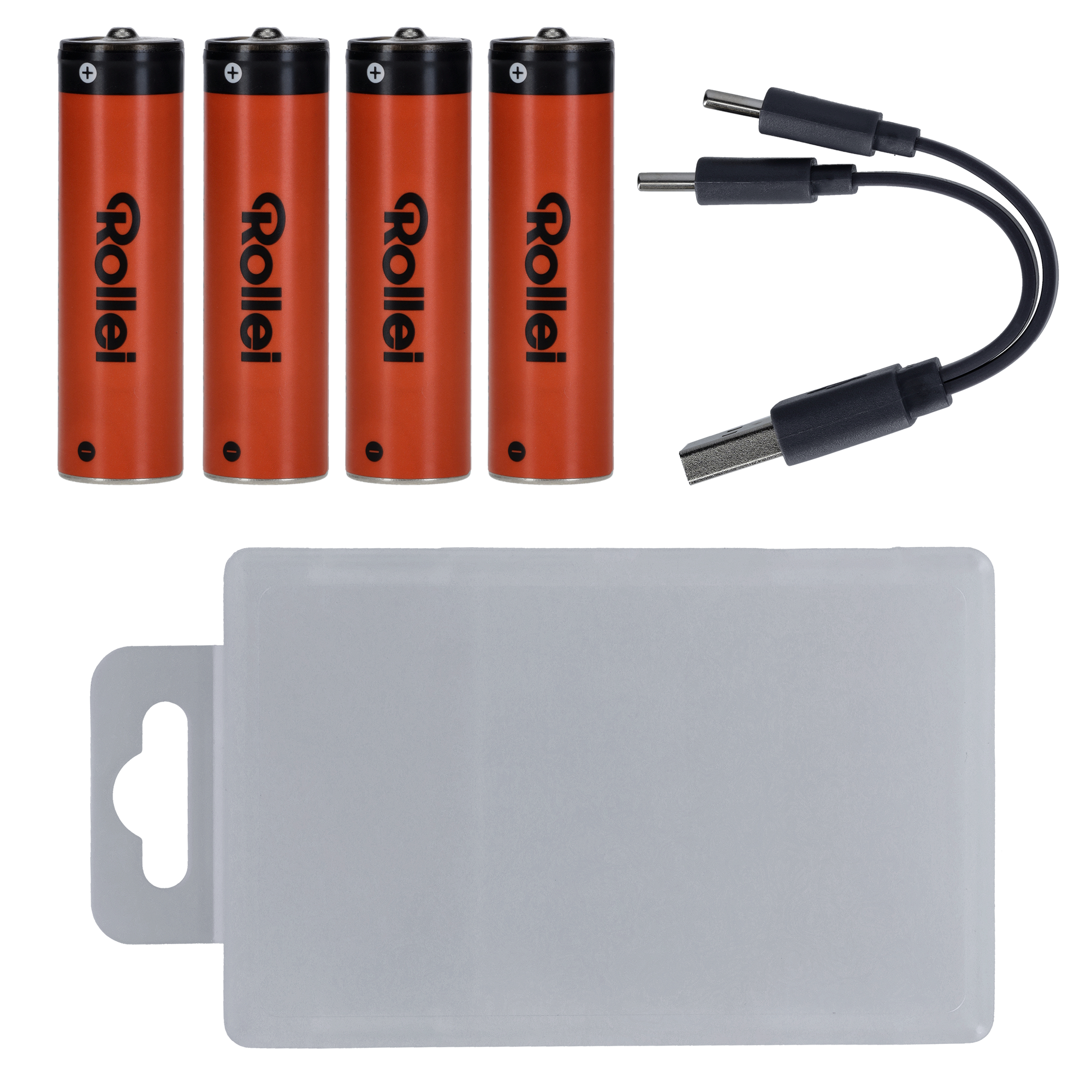 USB-C Li-Ion Akkus (wiederaufladbar) – 4er-Pack
