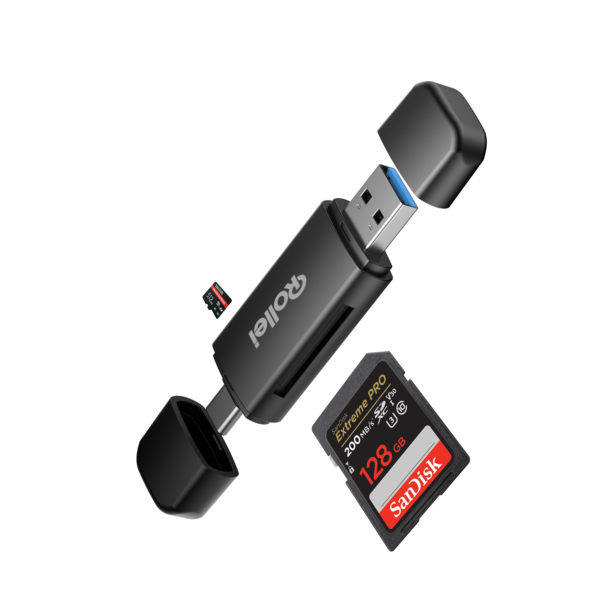 2-in-1 Kartenlesegerät | SD & microSD