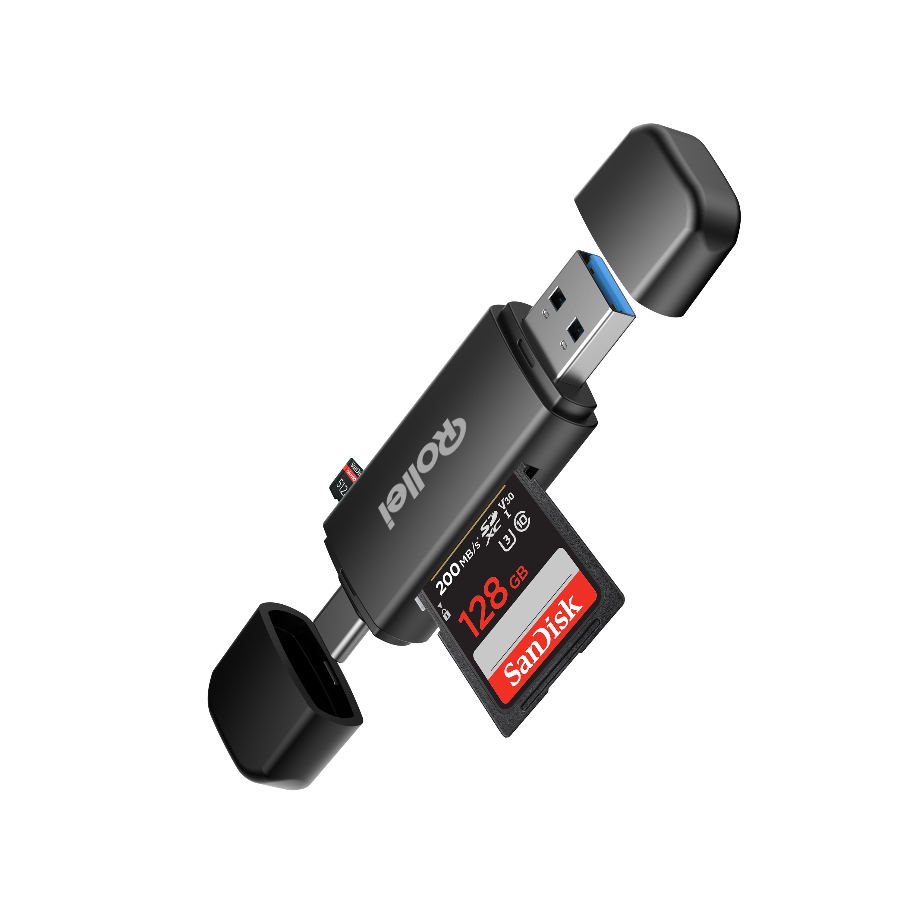 Bundle 2-in-1 Kartenlesegerät + Case | Micro-SD & SD