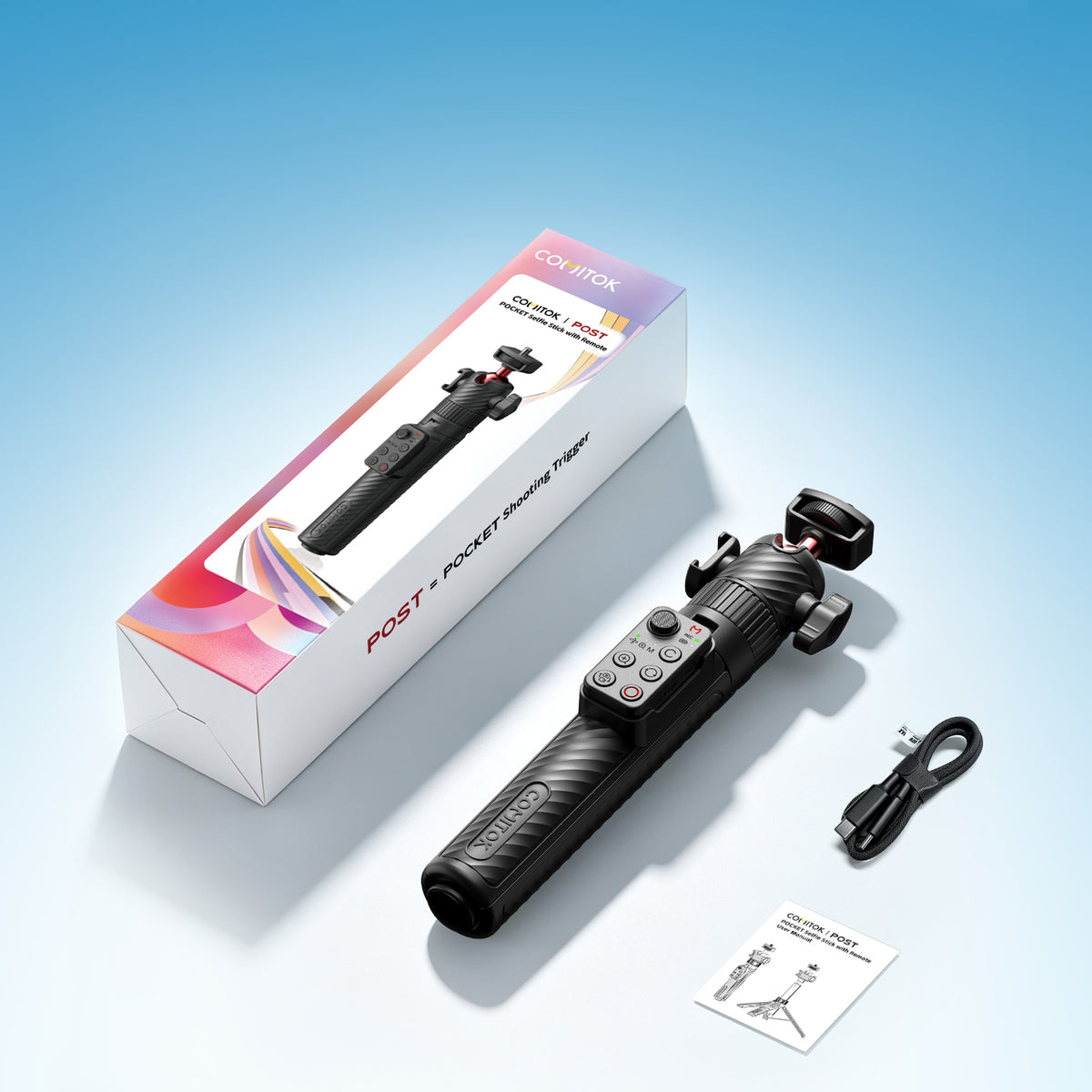 Comitok 2-in-1 Selfie Stick für DJI Osmo Pocket