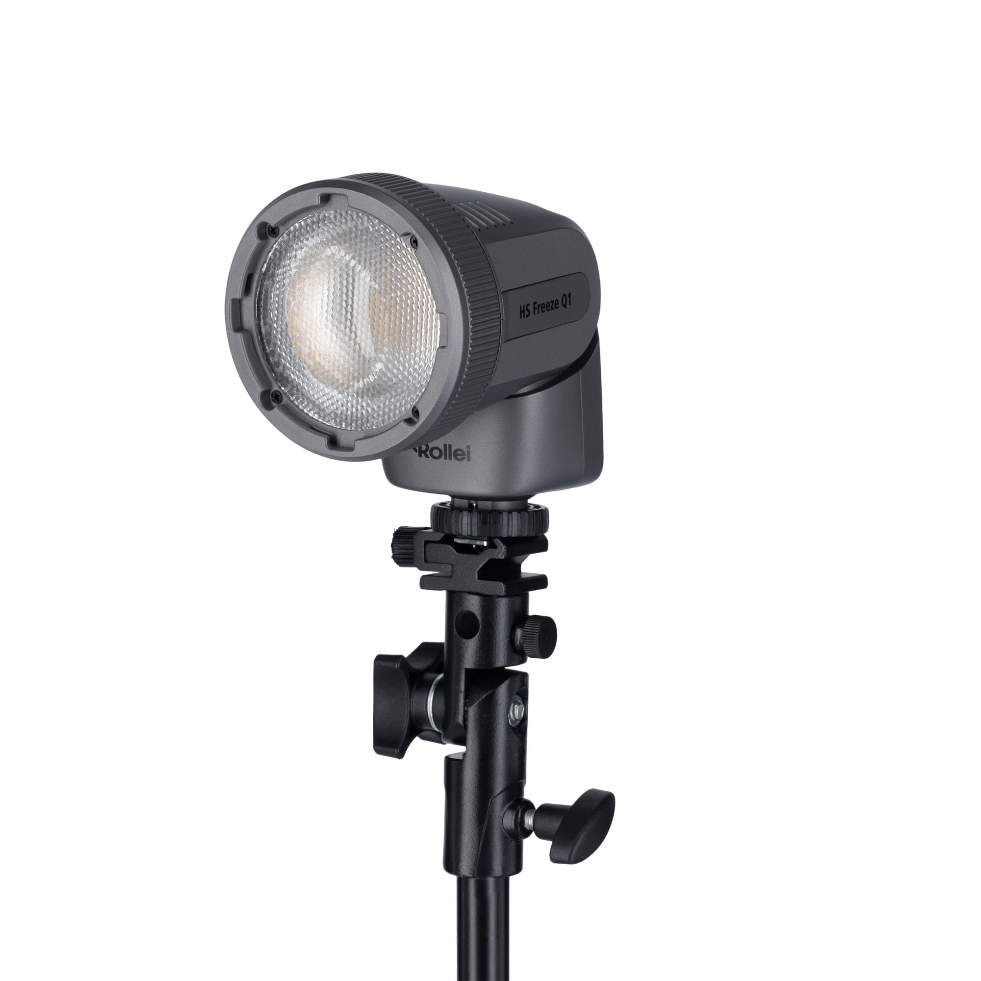 Blitzneiger I mit Schirmhalter I für Aufsteckblitze