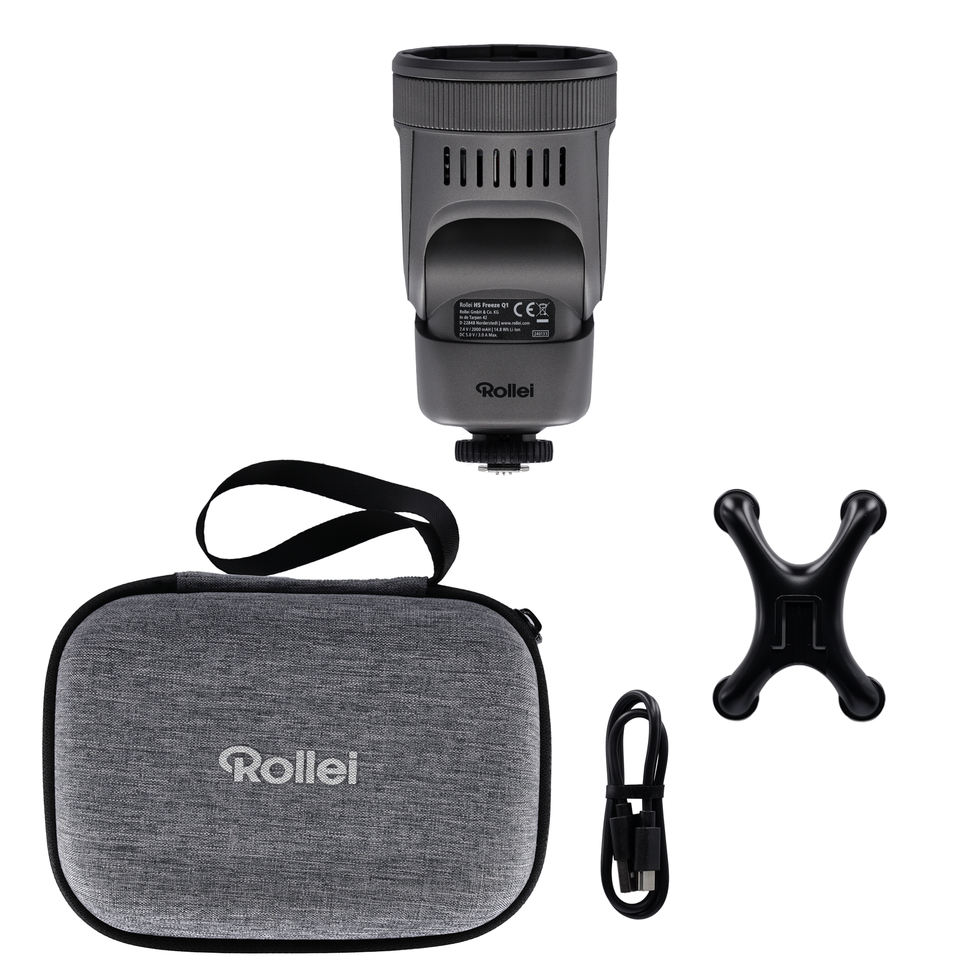 2-in-1 LED-Blitz I Bi-Color Dauerlicht I HS Freeze Q1