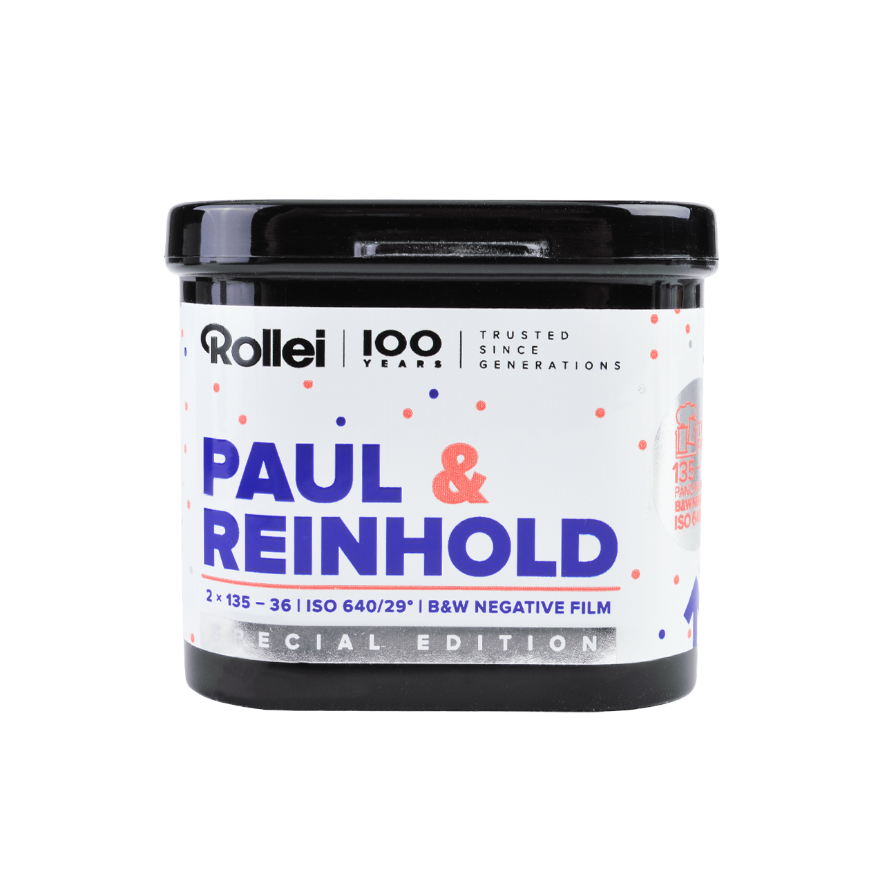 PAUL & REINHOLD Schwarzweiß-Negativfilm | 35 mm | 36 Aufnahmen | ISO 640 Doppelpack