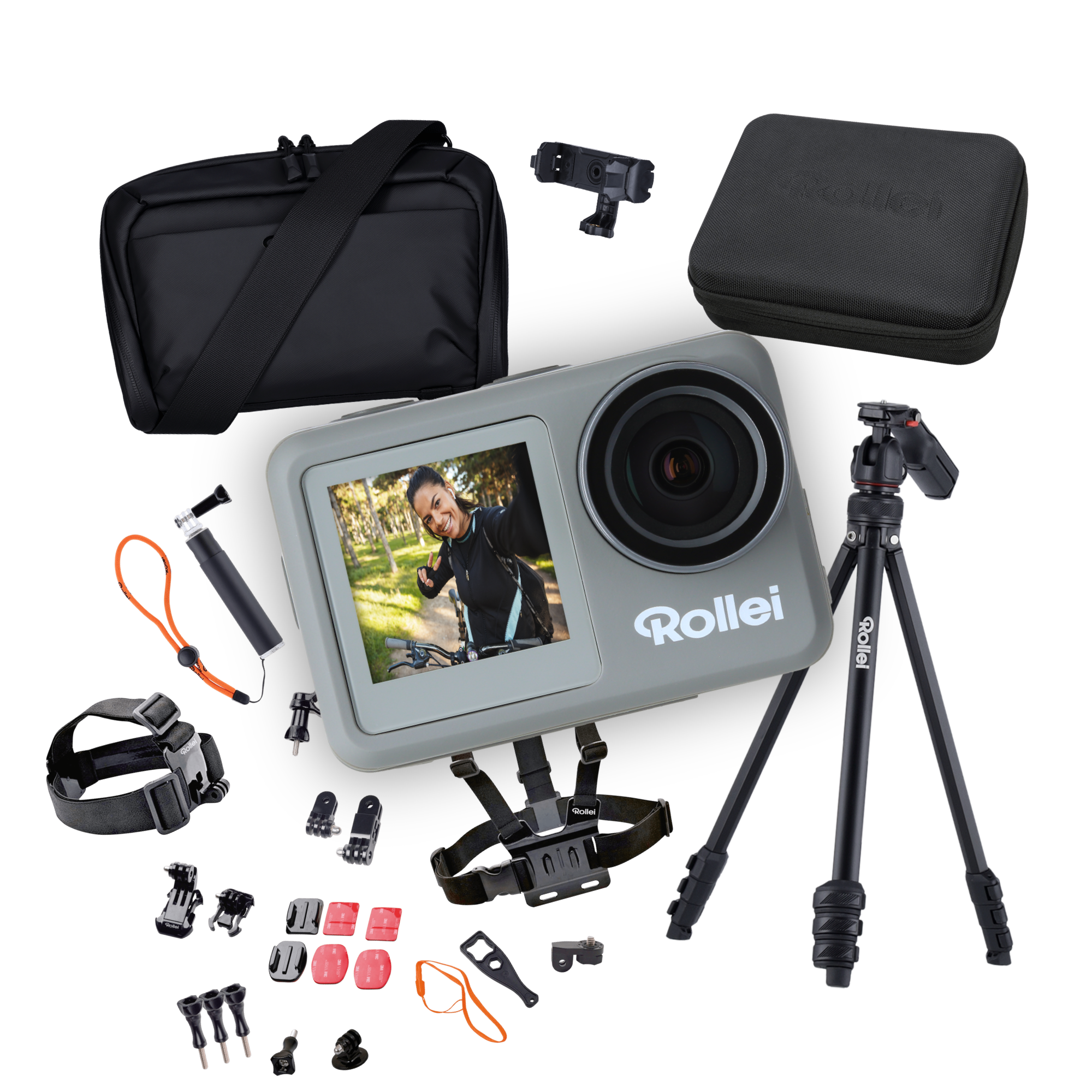 Content Creator Travel Kit | Actioncam, Stativ & Tasche im Bundle