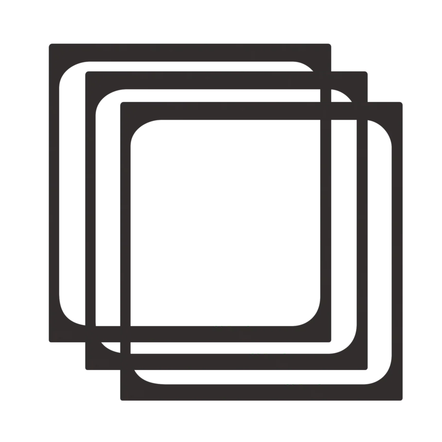 3-piece filter gasket set for 100mm rectangular filters