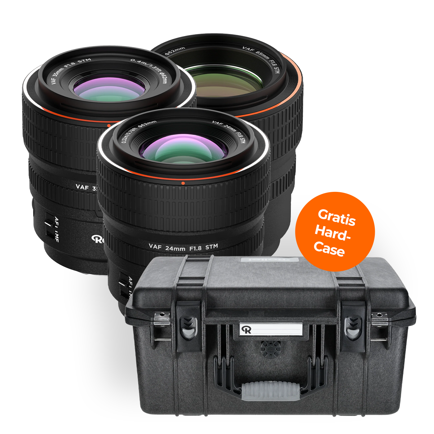 Rollei Objektiv Bundle + gratis Hardcase | 24mm 35mm 85mm | Sony E-Mount