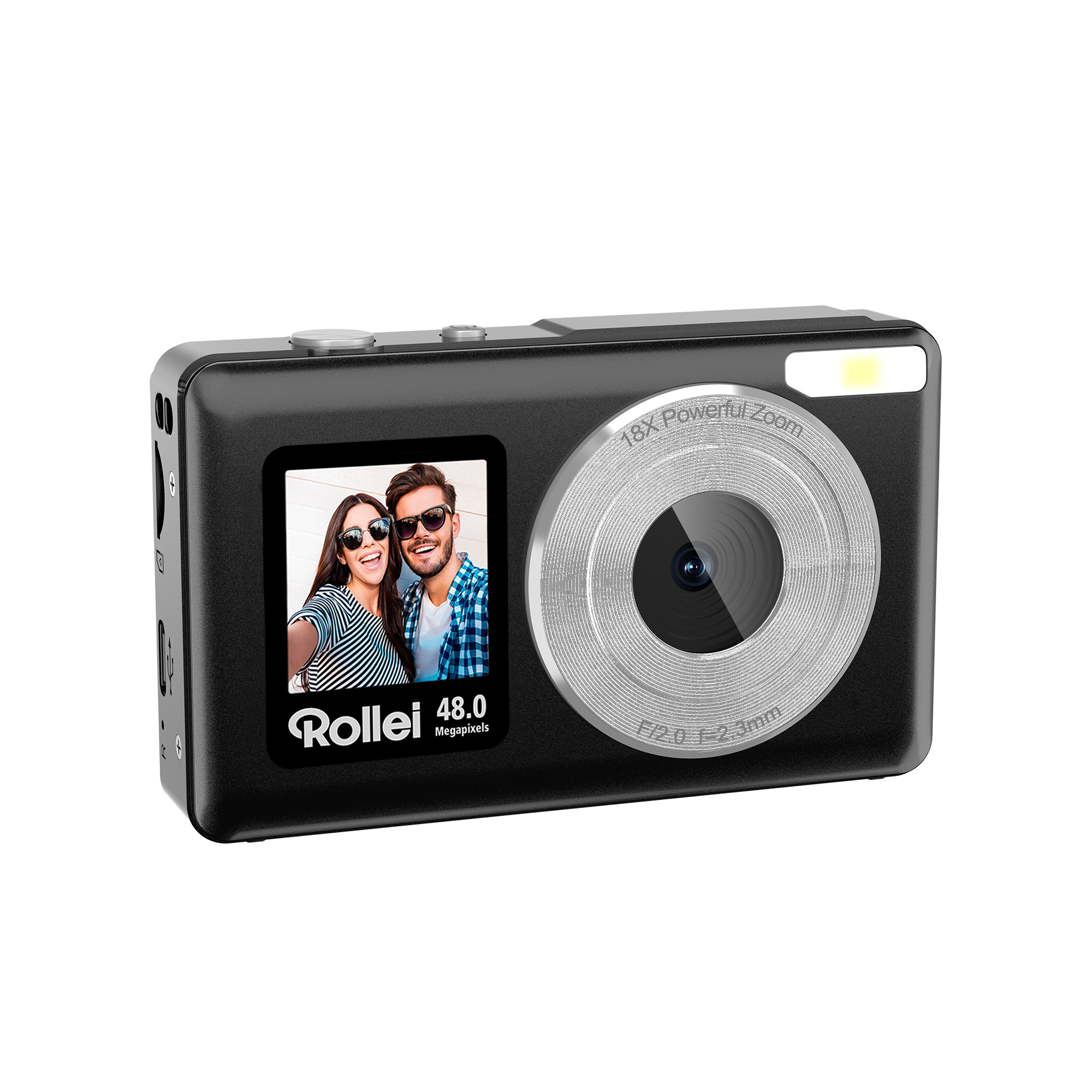 B-Ware Compactline Pocket | Transparent | 48MP Digitalkamera mit 4K