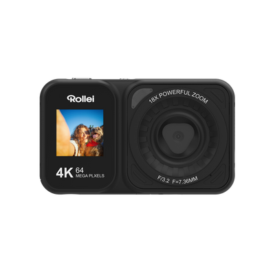 Compactline Dual Screen | 64 MP Digitalkamera mit 4K