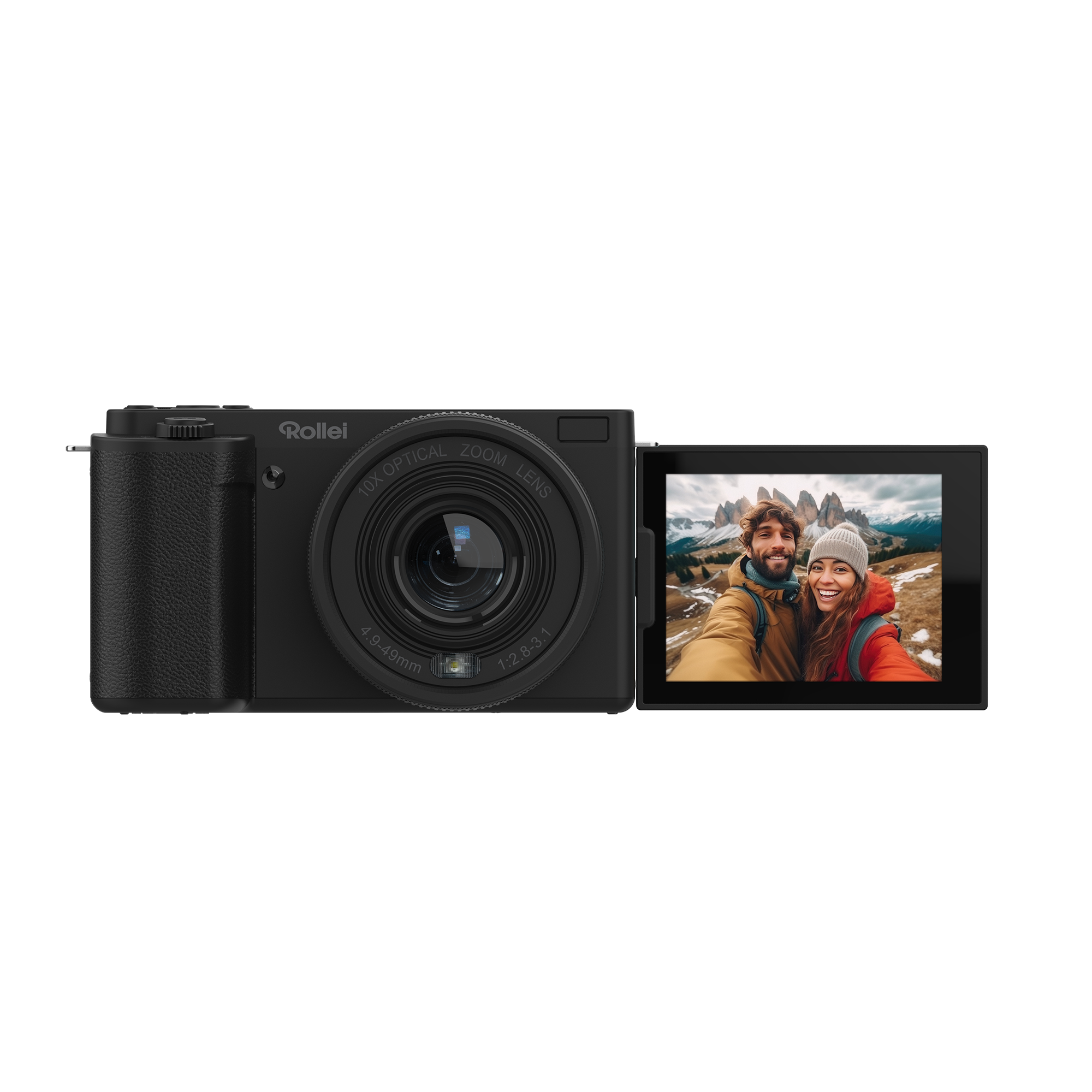 B-Ware Compactline 10x Flip Screen | 64 MP Digitalkamera mit 4K