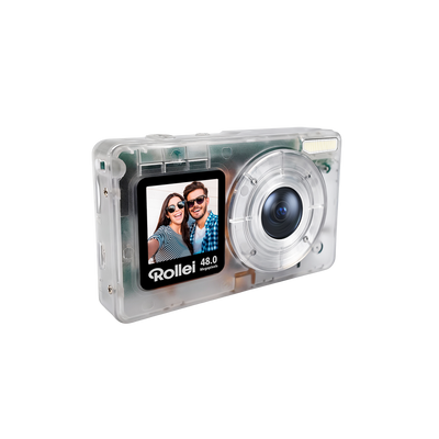 Compactline Pocket | Transparent Clear | 48 MP Digitalkamera mit 4K