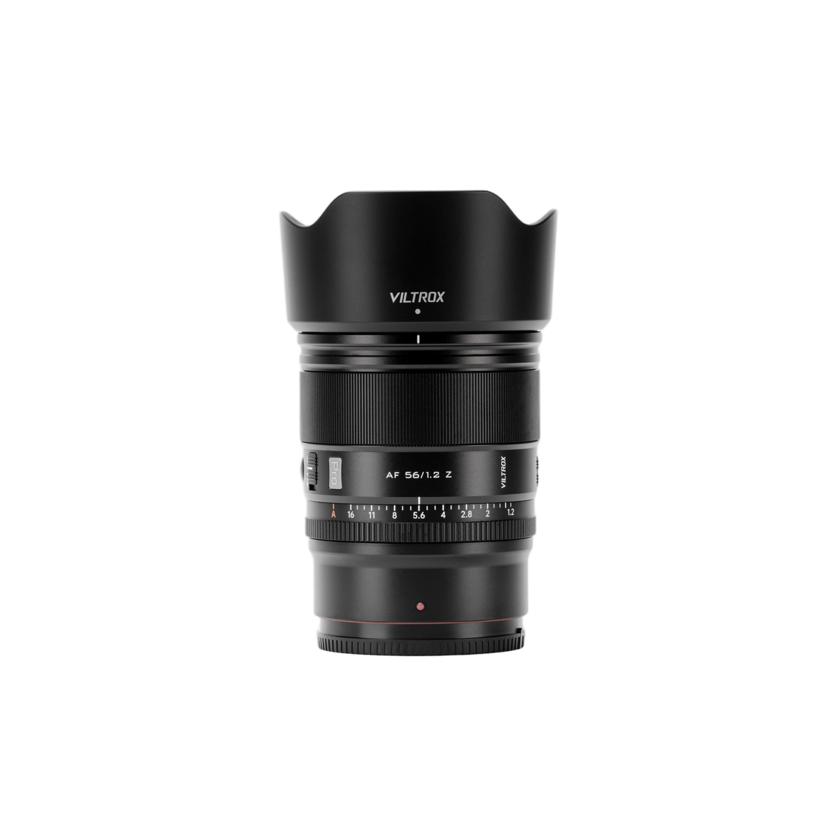 Viltrox Objektiv Ansicht von oben mit Blende