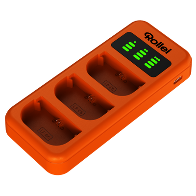 Ladegerät-Set | 3er Pack Kamera-Akkus & Ladegerät