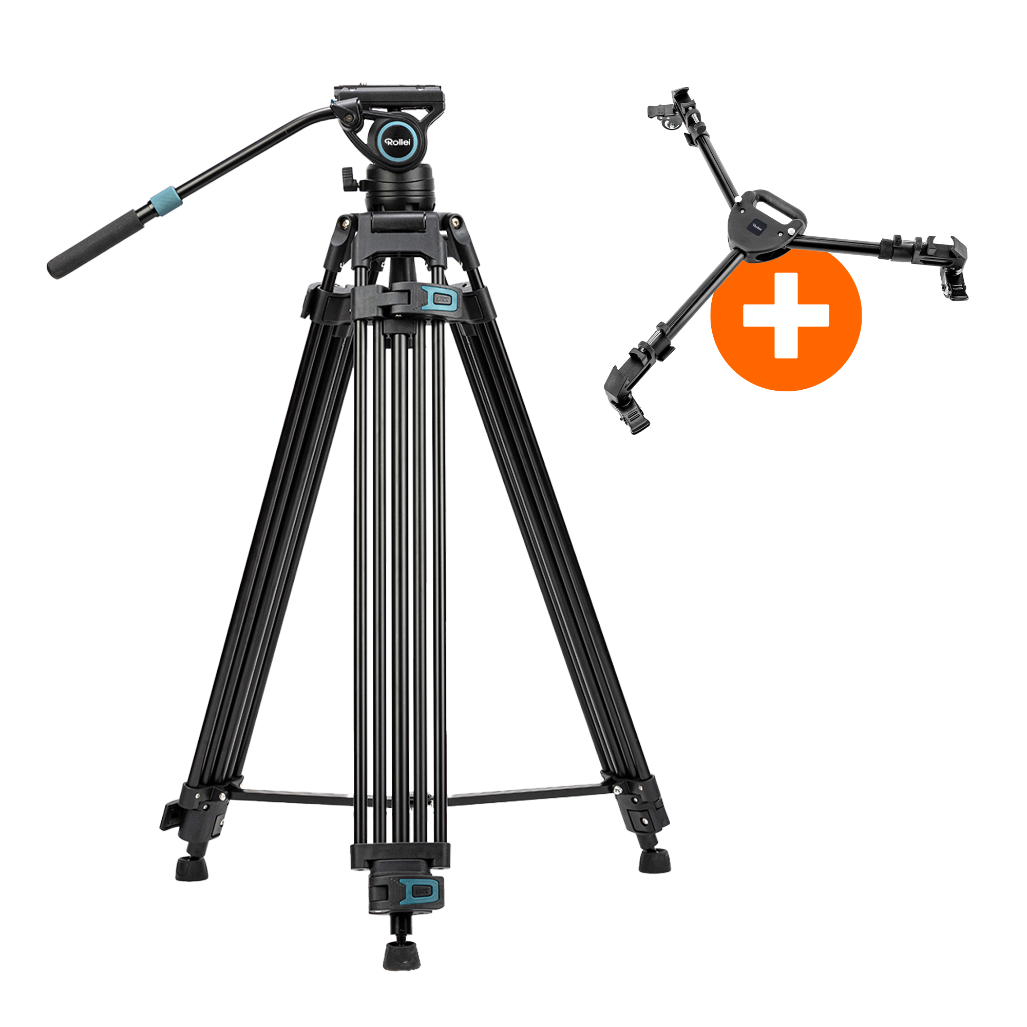 Bundle V9i Videostativ + Universal Stativ Dolly