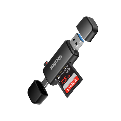 Bundle 2-in-1 Kartenlesegerät + Case | Micro-SD & SD