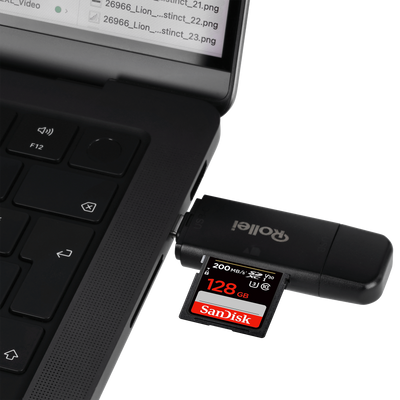 Bundle 2-in-1 Kartenlesegerät + Case | Micro-SD & SD