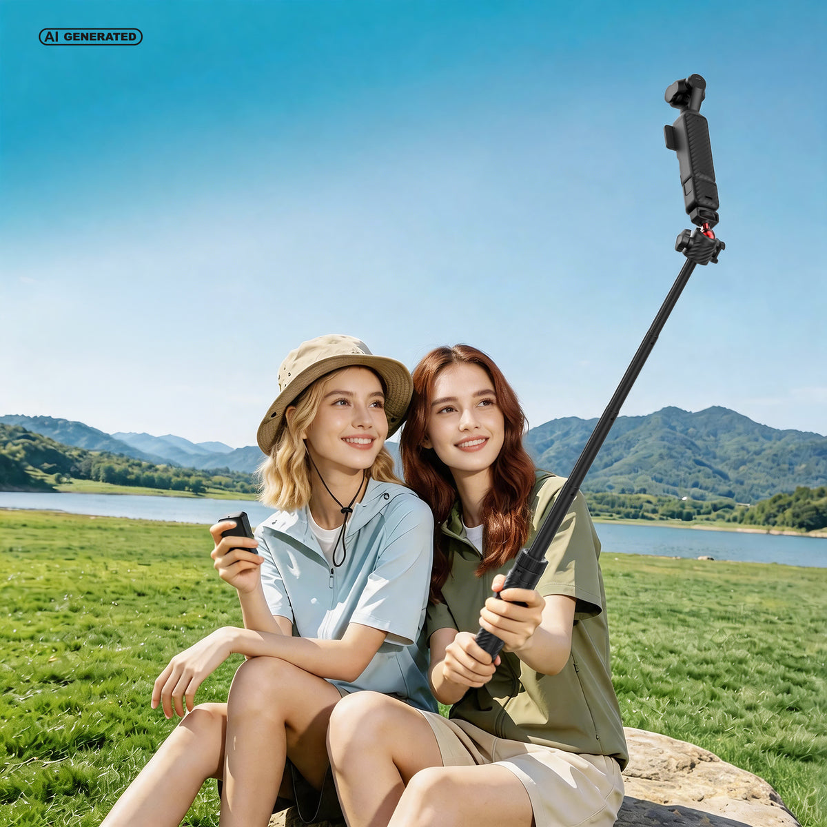 Comitok 2-in-1 Selfie Stick für DJI Osmo Pocket
