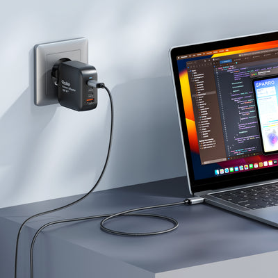 Power Adapter | 100 Watt | mit USB-C- & USB-A-Anschluss