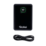 V-Mount Akku 99Wh V2 Pro – Vorderansicht mit Kabel