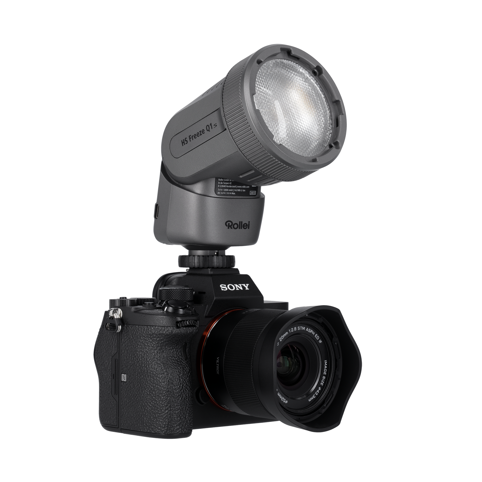 2-in-1 LED-Blitz I Bi-Color Dauerlicht I HS Freeze Q1