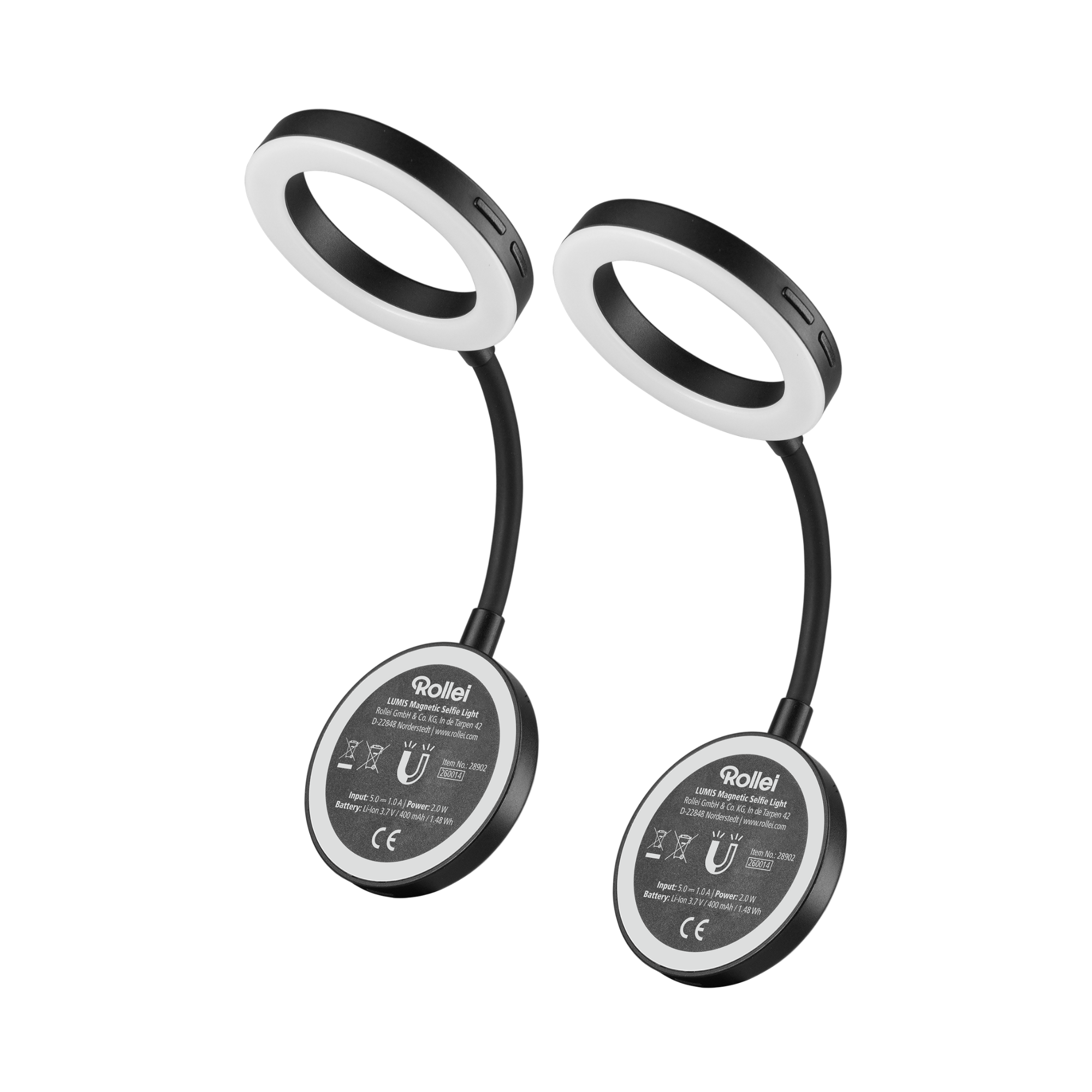 Bundle 2x LUMIS Magnetisches LED-Ringlicht
