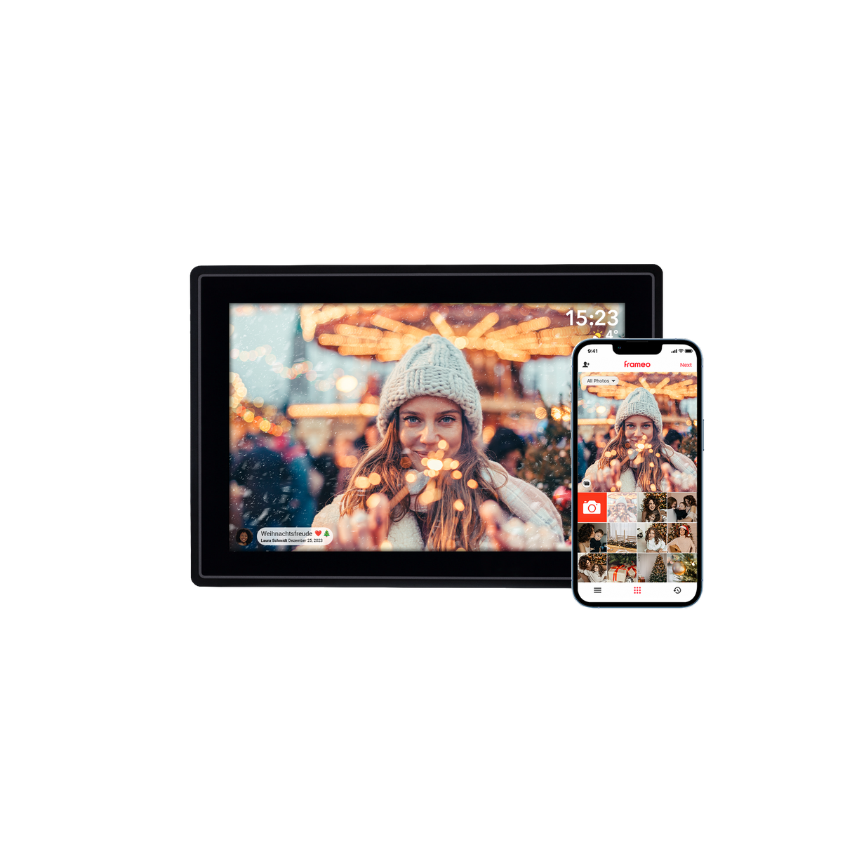 Smarter picture frame | 10 "Diagonal | Wifi | Frameo app | Model 100