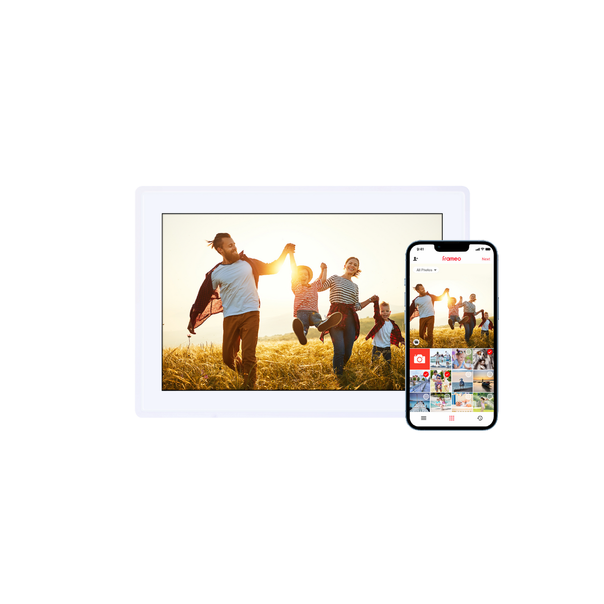 Smarter picture frame | 10 "Diagonal | WIFI | App Control | Model 100