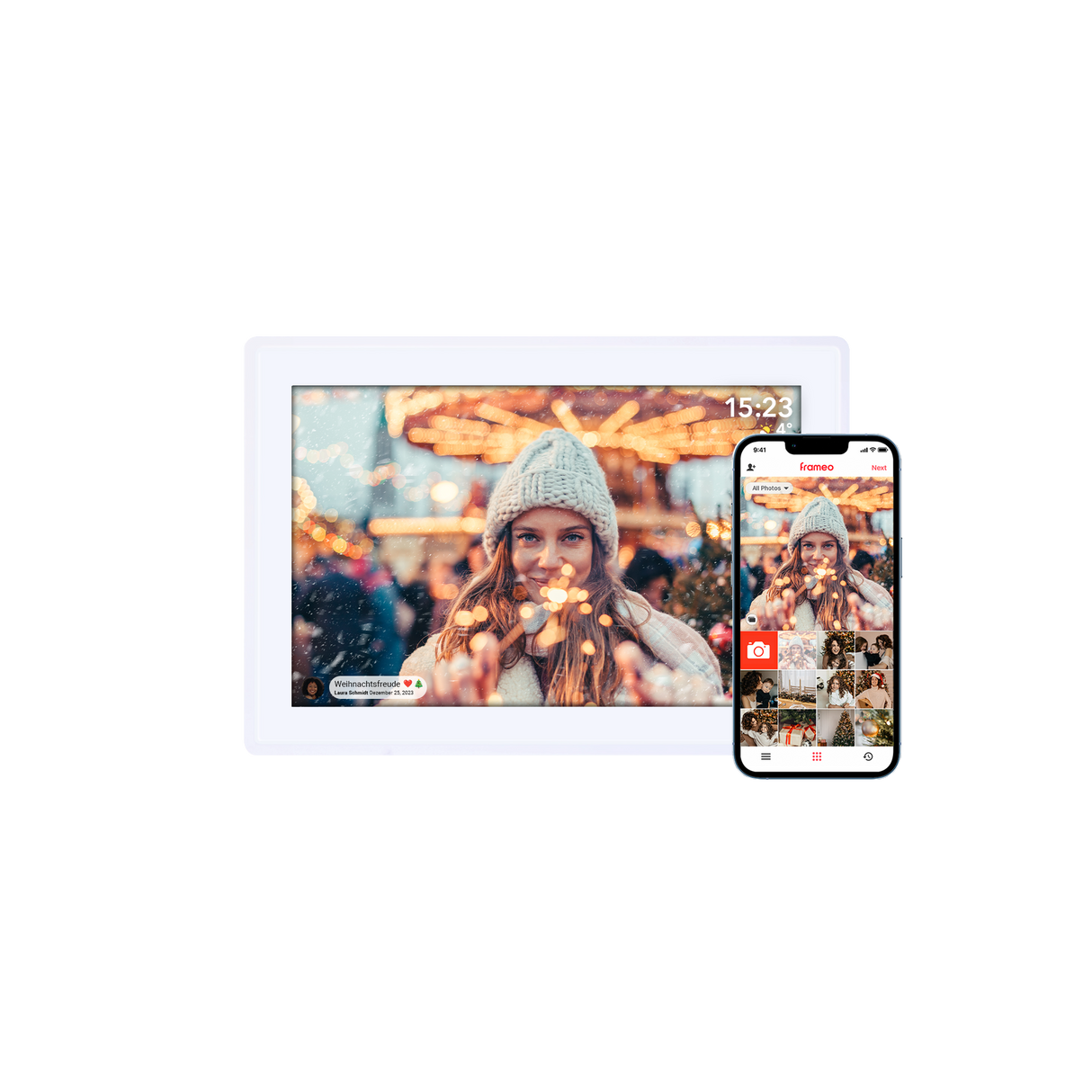 Smarter picture frame | 10 "Diagonal | Wifi | Frameo app | Model 100