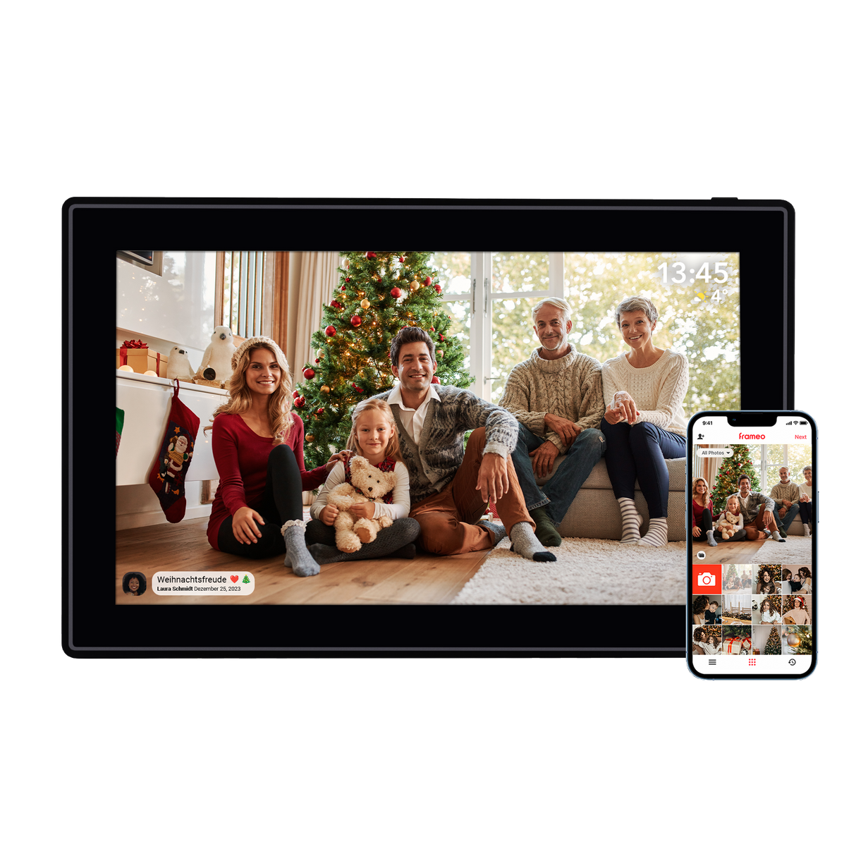 Smarter picture frame | 15 "Diagonal | Wifi | Frameo app | Model 150