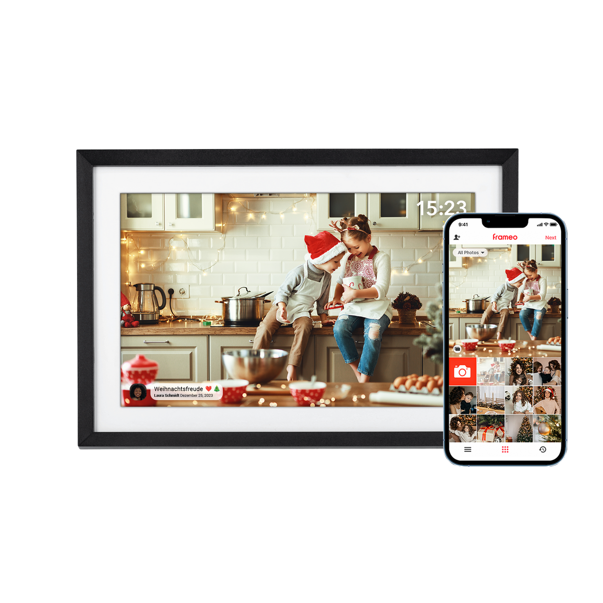 Smarter picture frame | 10.1 "Diagonal | Wifi | Frameo app | Model 107