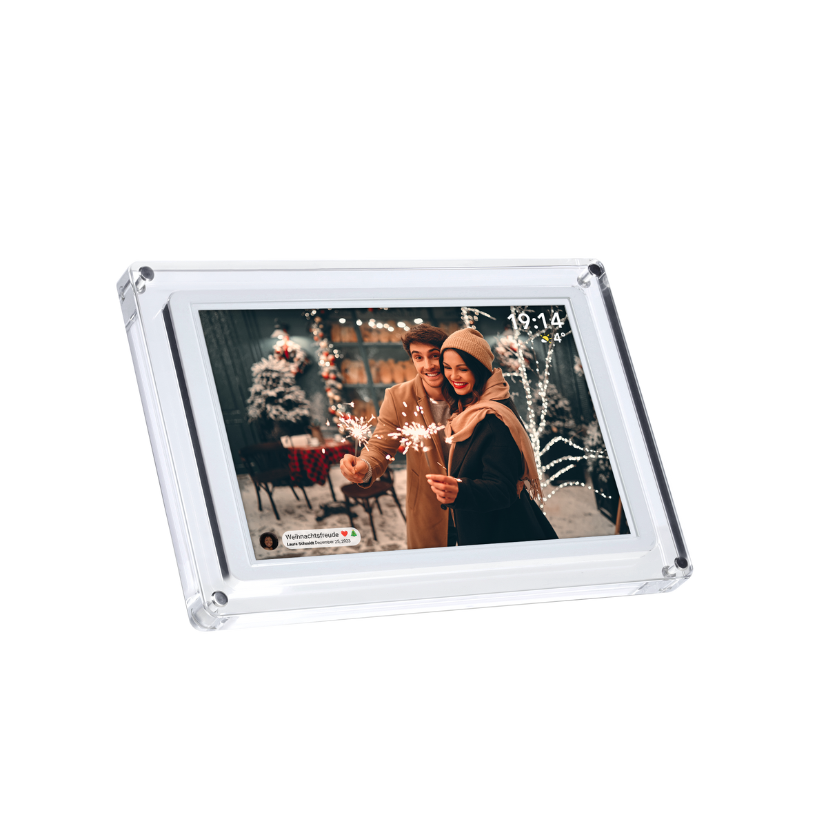 Smarter picture frame | 10.1 "Diagonal | Wifi | Frameo app | Acryl | Model 109
