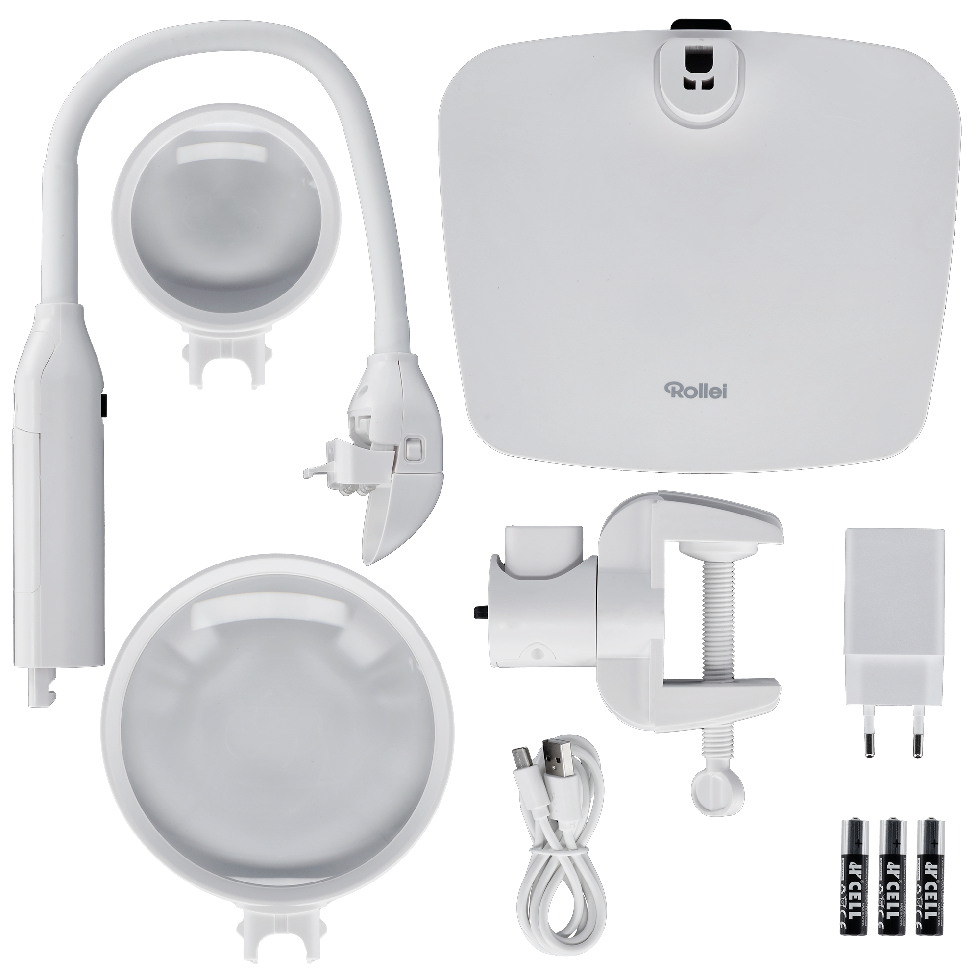 Tischlupe I mit LED-Licht