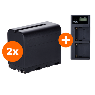 Bundle 2x Akku Typ Sony NP-F960 inkl. Ladegerät