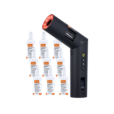Bundle SmokeMaster Pro RGB | Fog Machine incl. Set of 9 Fog Fluids