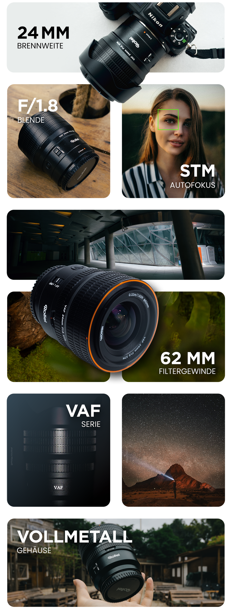 Rollei  Objektiv AF 24 mm