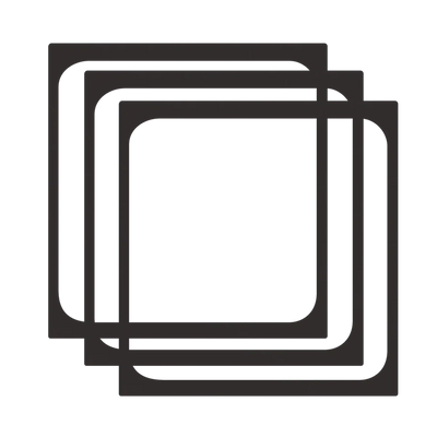 3-piece filter gasket set for 100mm rectangular filters