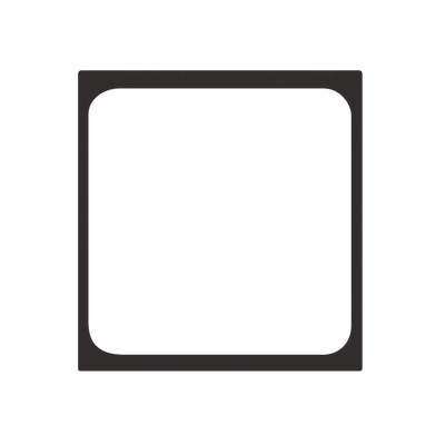 3-piece filter gasket set for 100mm rectangular filters