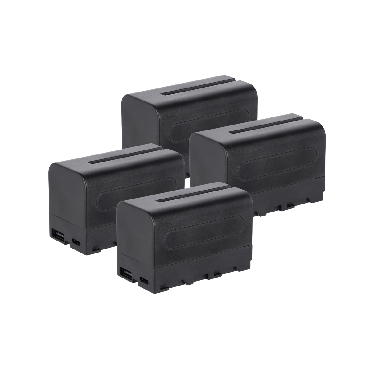 Bundle 4x NP-F Akku mit USB-C | versch. Kapazitäten