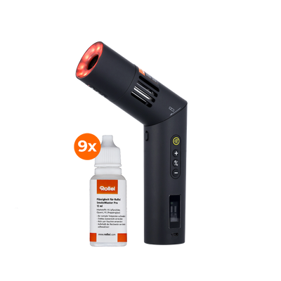 Bundle SmokeMaster Pro RGB | Fog Machine incl. Set of 9 Fog Fluids