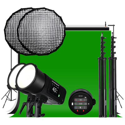 Studio Bundle HS Freeze 4X – Komplettset mit Softbox, Stativ & Funksender