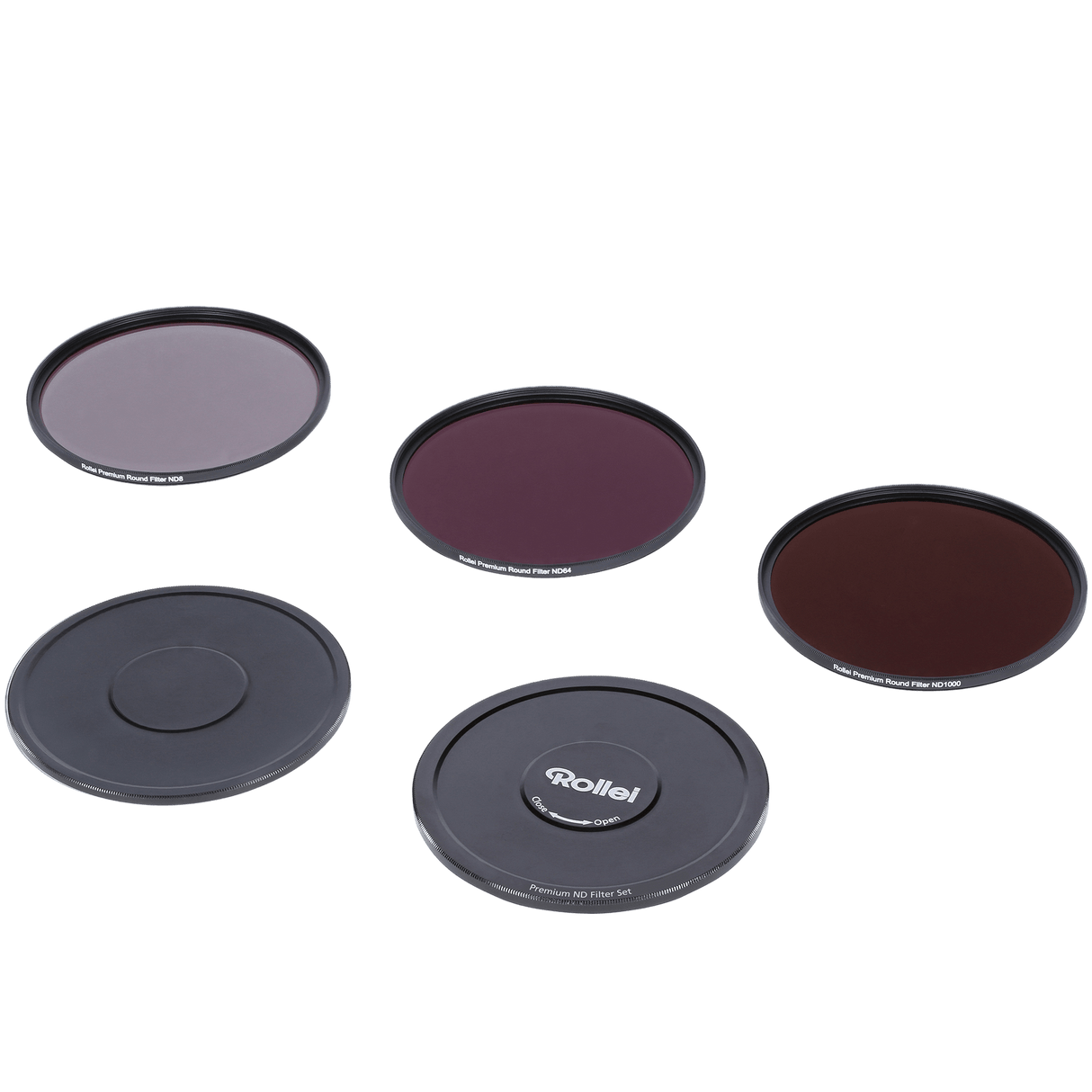 Rollei Filter Premium Rundfilter Graufilter Set (ND8 / ND64 / ND1000)