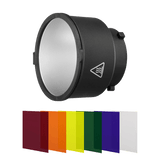 Rollei Licht Reflektor-Set 40° mit Farbfolien